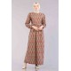 Tekbir 20358 Dress Leaf Pattern