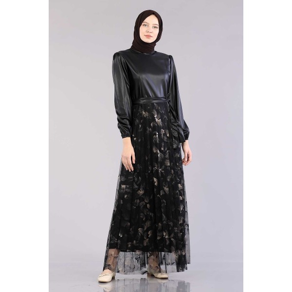 Tekbir 20800 Dress Leather Garni - Black_gold