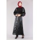 Tekbir 6023 Leather Garni Dress