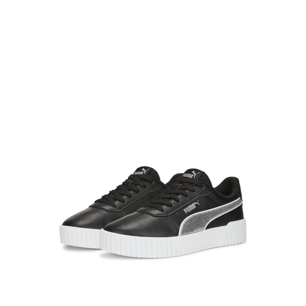 Puma Women shoes Carina 2.0 Glitzy Jr Black Women's Tennis Shoe