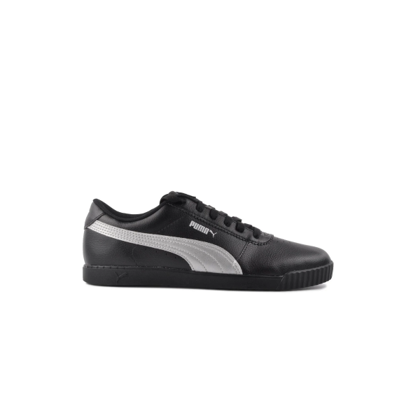 حذاء رياضي نسائي - أسود وفضي من Puma Carina Slim SL 370548