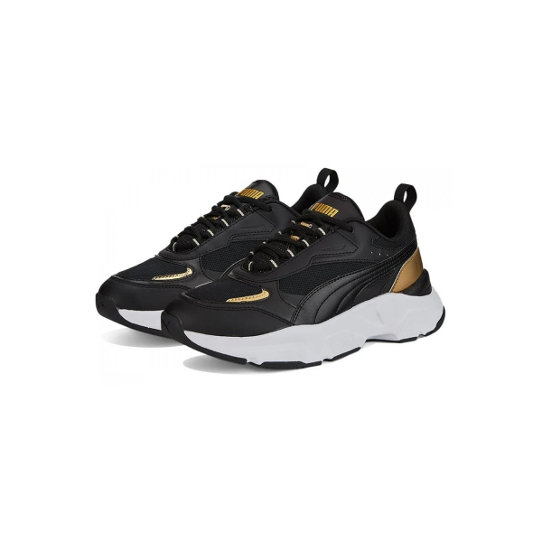 Puma Women shoes WMNS Cassia Distressed Black Women's Sneakers 38764501