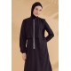 Mayo burkini Marina Basic Black Full Covered Hijab Swimwear M2314