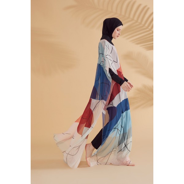 burkini cover Marina Colourful Caftan Kimono Pareo P2340 burkini cover Marina Colourful Caftan Kimono Pareo P2340