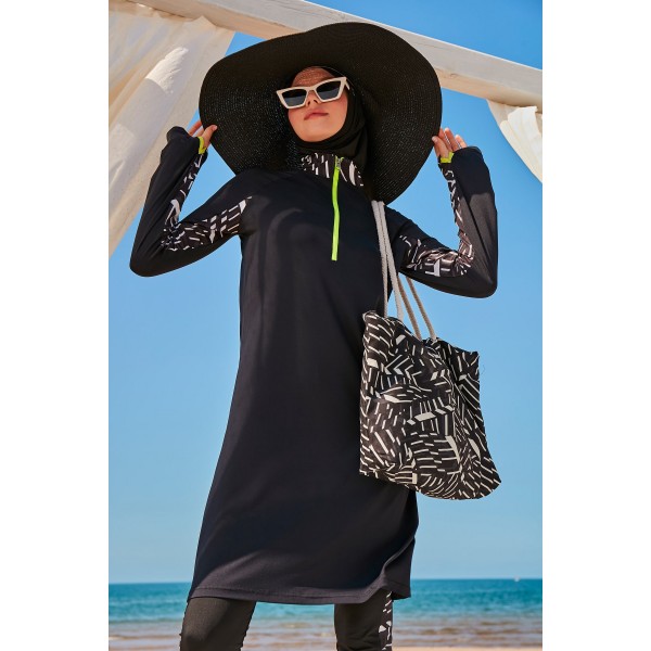 Mayo burkini Marina H2O Swimmer Series Black Hijab Swimsuit M2331