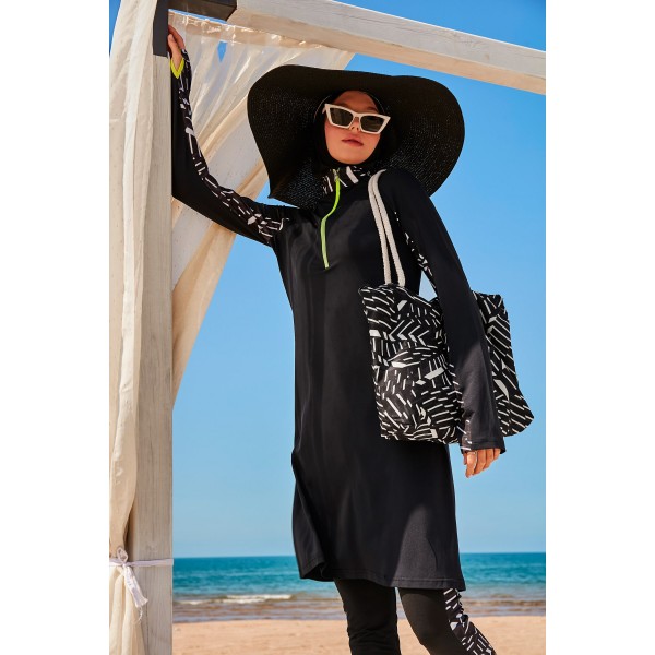 Mayo burkini Marina H2O Swimmer Series Black Hijab Swimsuit M2331