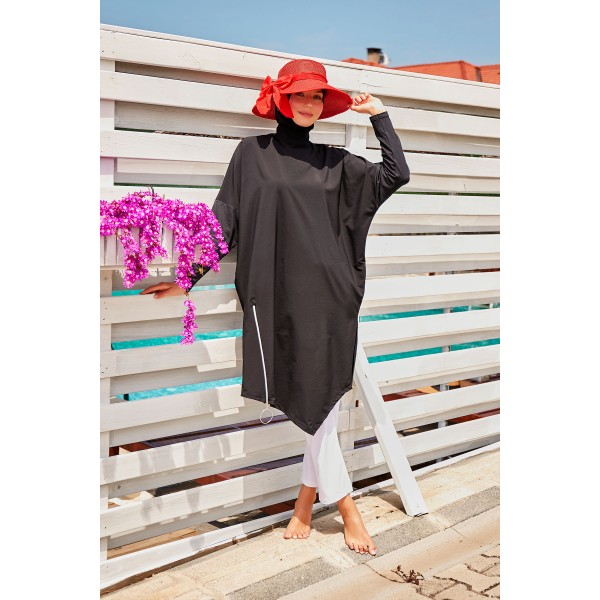 Mayo burkini Marina Basic Black Fully Covered Hijab Swimwear M2318