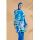 Mayo burkini Marina Patterned Fully Covered Hijab Swimsuit M2315