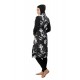 Mayo Burkini Crocus Ecru Flower Patterned Swimsuit