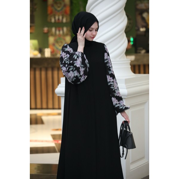 Abaya Purple Chiffon FERRACE