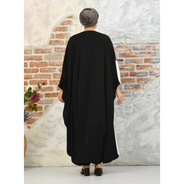 Abaya Tricolor Open Front