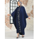 Filizzade Woman abaya Unlined Embroidered - Crew Neck