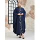 Filizzade Woman abaya Unlined Embroidered - Crew Neck