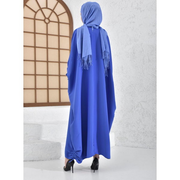 Filizzade Women's Abaya, Unlined Round Neck, Various Colors