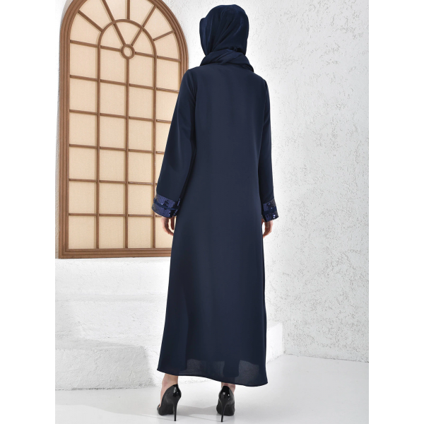 Filizzade Woman abaya Unlined - Crew neck