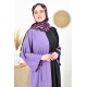 Filizzade Woman Crew neck Belted Loose Abaya