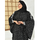 Filizzade Women's unlined abaya with shoulder and arm decoration