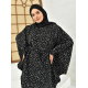 Filizzade Women's unlined abaya with shoulder and arm decoration