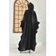 Filizzade Woman Abaya Unlined - Crew neck and Frill Detailed