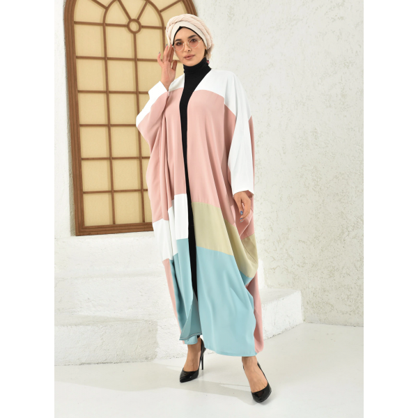 Filizzade Woman abaya Unlined Multi Piece Garnish Abaya