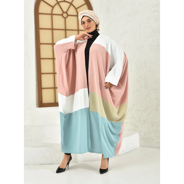 Filizzade Woman abaya Unlined Multi Piece Garnish Abaya