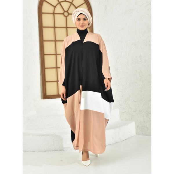 Filizzade Woman abaya Unlined Multi Piece Garnish Abaya