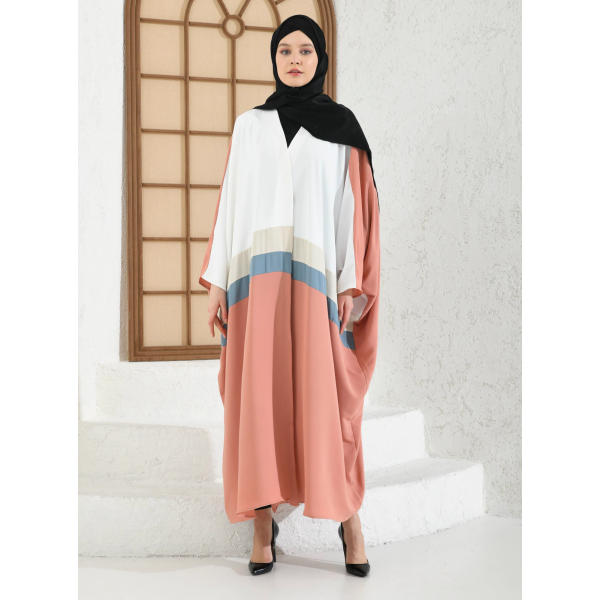 Filizzade Woman Abaya Open Front Abaya Unlined