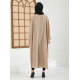 Filizzade Woman Abaya Open Front Abaya Unlined