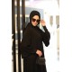 Abaya BLACK SLICE STONE FERRACE Abaya BLACK SLICE STONE FERRACE