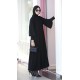 Abaya Plain Sandy Sleeve Ferrace