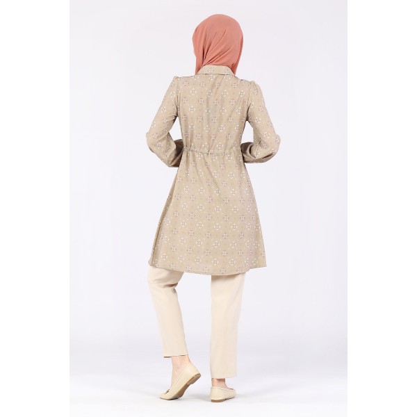 Tekbir Aşkı Şima Front Belted Trousers Set