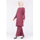 Tekbir Milaj Front Star Brooch Detailed Cape Suit