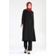 Tekbir Side Tie Suit Black