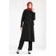 Tekbir Side Tie Suit Black