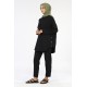 Tekbir Embroidered Snap Snap Suit Black