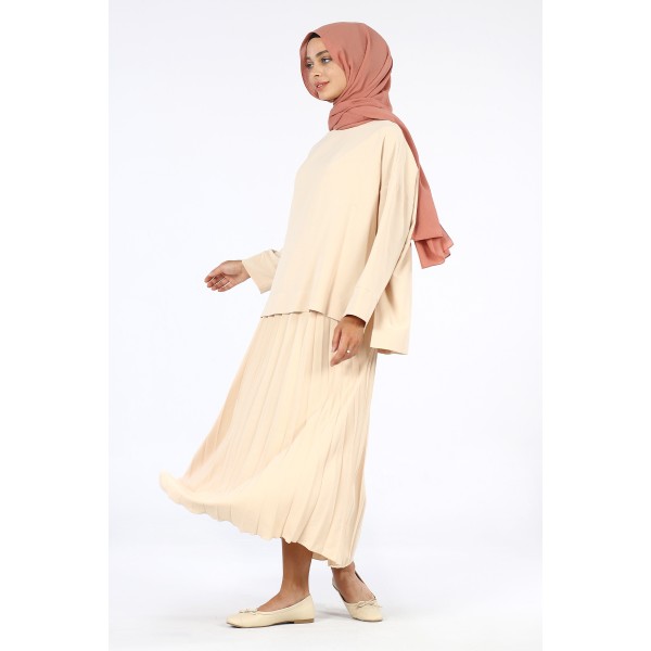 Tekbir Pleat Skirt Set