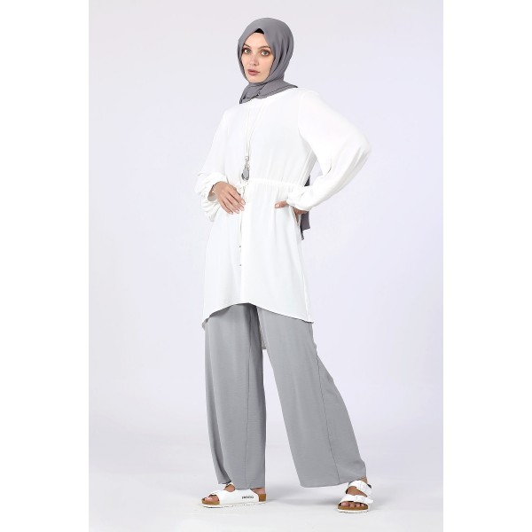 Tekbir Levidor Sleeve Cuffed Tunic Suit