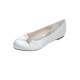 Wedding Shoes Women's Satin Flat Heel Closed Toe Flats With Bowknot Rhinestone
