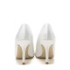 Wedding Shoes Women's Silk Stiletto Heel Closed Toe Pumps With Crystal