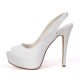 Wedding Shoes Women's Satin Thin Heel Slingbacks With Others