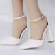 Wedding Shoes Women's Leatherette Pointed Heel Closed Toe Pumps