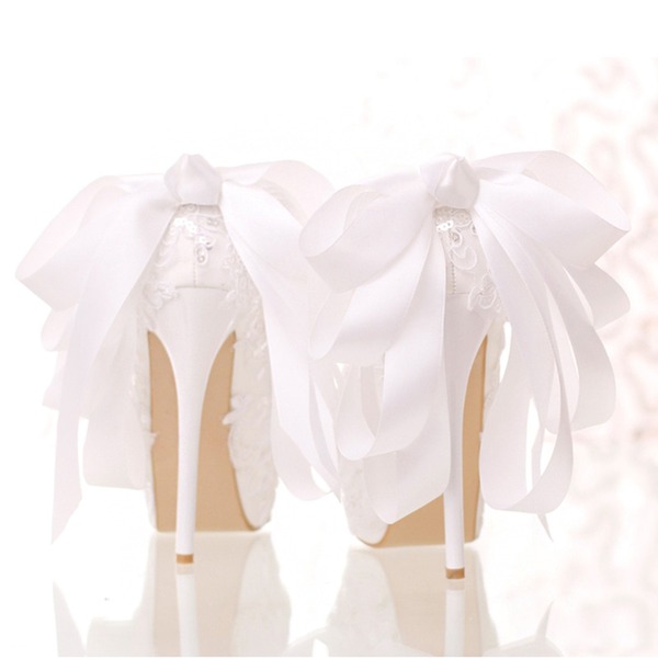 أحذية الزفاف المرأة Leatherette Stiletto كعب مغلق مضخات منصة إصبع القدم