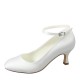 Wedding Shoes Women's Silky Satin Stiletto Heel Closed Toe Pumps With Others