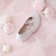 Wedding Shoes Women's Leatherette Stiletto Heel Closed  With Beading Sewing Lace