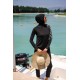 Mayo burkini Marina Women Black Pattern Detailed Design Hijab Swimsuit M2225