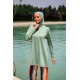 Mayo burkini Marina Mold Green Women's Line Pattern Design Hijab Swimsuit M2227