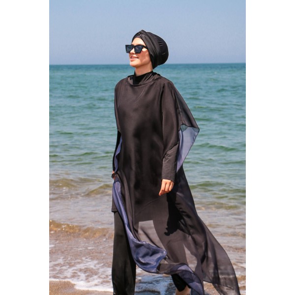 مارينا حجاب مايوه مع غطاء بوركيني من الشيفون  P2110