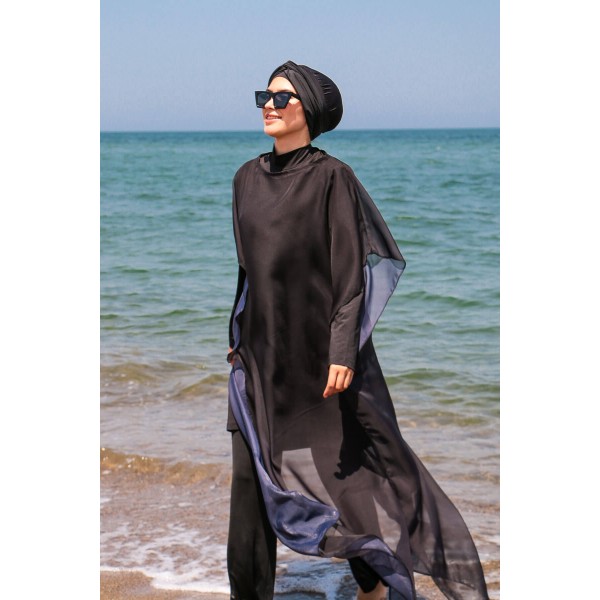 burkini cover Marina Hijab Swimwear Plain Kaftan Kimono Pareo P2110