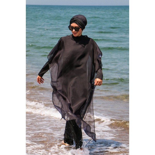 مارينا حجاب مايوه مع غطاء بوركيني من الشيفون  P2110