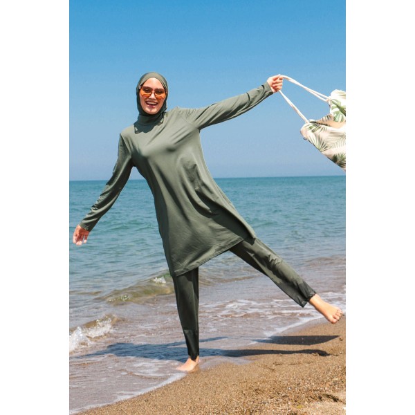 Mayo burkini MARINA Fully Covered Swimsuit 1969 – Khaki